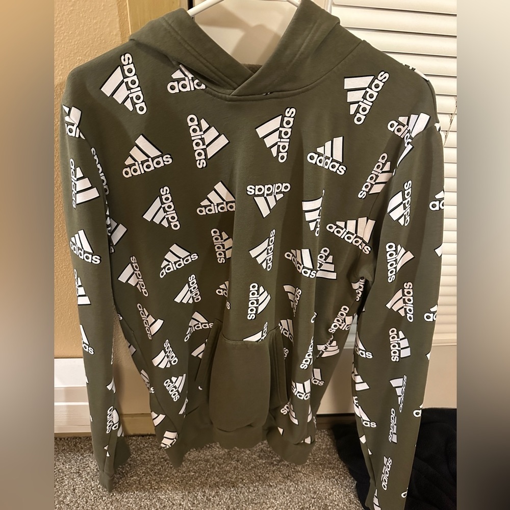 Adidas Green Hoodie Men’s Size Medium